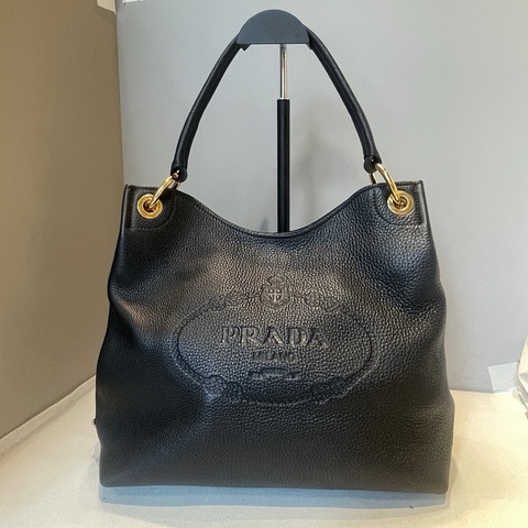 Prada/普拉達 Prada手提單肩包黑金32*28