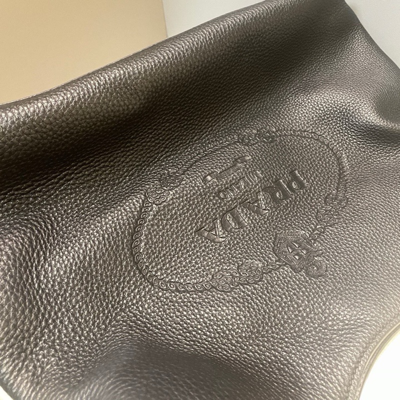 Prada/普拉達 Prada手提單肩包黑金32*28-4