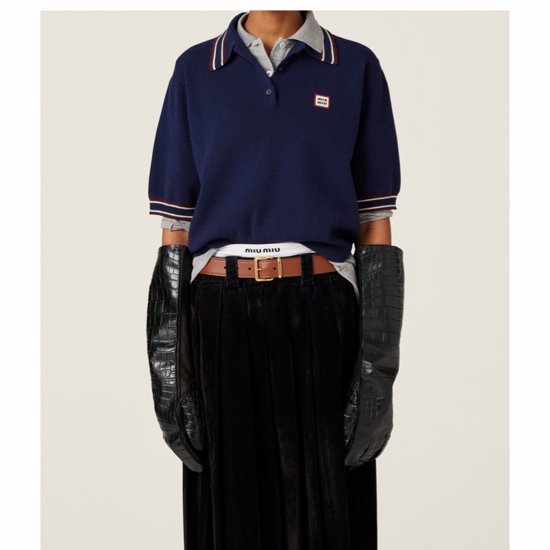 Miu Miu 女士 短袖Polo 針織衫IT-36 IT-38 IT-40 IT-42碼-3