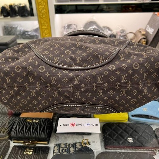 東區正精品㊣LV M56696 Elegie Monogram 咖啡色單寧布金釦兩用包手提包斜背包 RZ6250-7