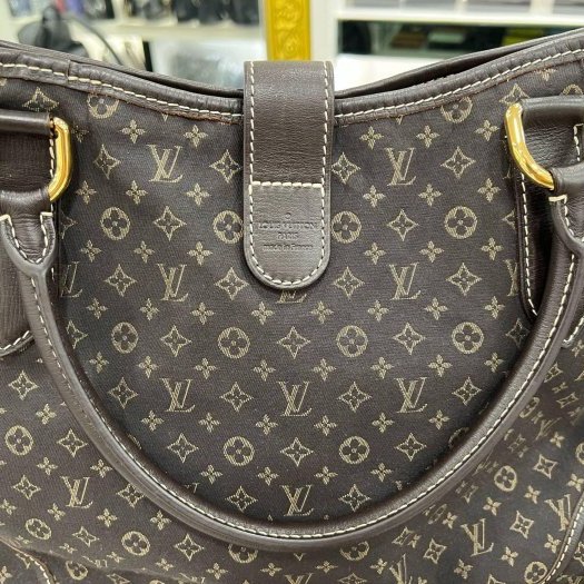 東區正精品㊣LV M56696 Elegie Monogram 咖啡色單寧布金釦兩用包手提包斜背包 RZ6250-9