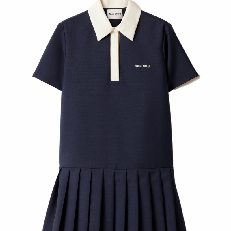 Miu Miu 女士 短袖連衣裙IT-38 IT-40 IT-42碼-0