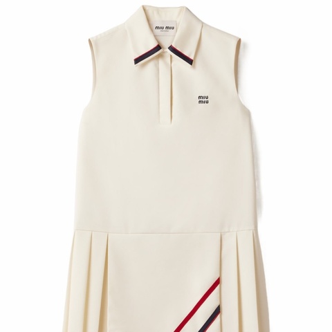 Miu Miu 女士 無袖連衣裙IT-36 IT-38 IT-40 IT-42