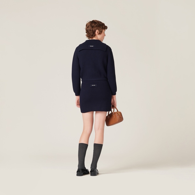 Miu Miu 女士 羊毛迷你半身裙IT-42碼-3