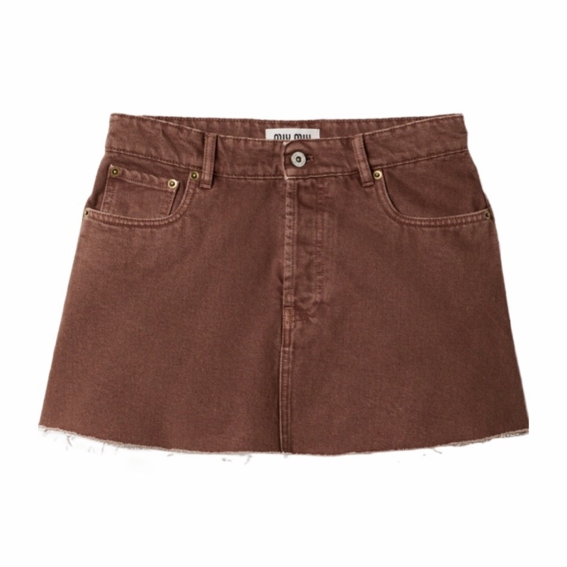 Miu Miu 女士 牛仔迷你裙IT-36 IT-38 IT-42碼-0