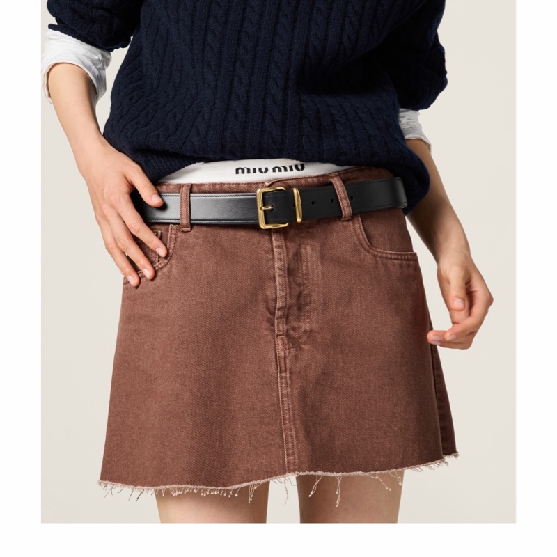 Miu Miu 女士 牛仔迷你裙IT-36 IT-38 IT-42碼-1