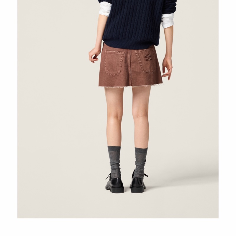 Miu Miu 女士 牛仔迷你裙IT-36 IT-38 IT-42碼-3
