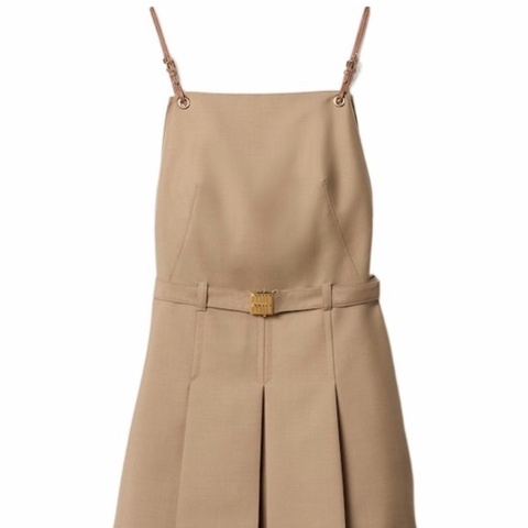 Miu Miu 女士 吊帶羊毛連衣裙IT-36碼