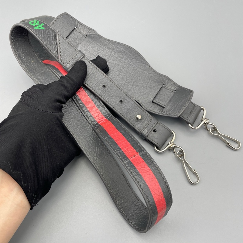 Balenciaga 巴黎世家機車包中號岩石灰刺繡肩帶 約30*18*10cm-25