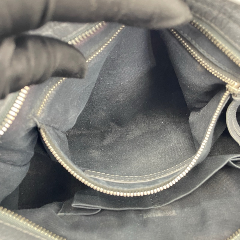 Balenciaga 巴黎世家機車包中號岩石灰刺繡肩帶 約30*18*10cm-29