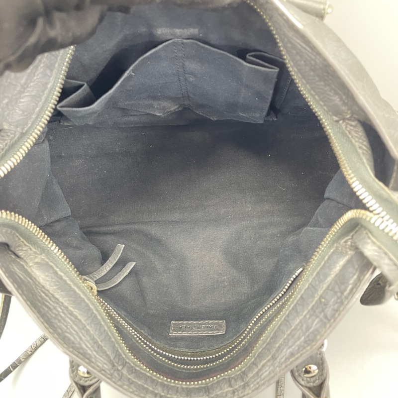 Balenciaga 巴黎世家機車包中號岩石灰刺繡肩帶 約30*18*10cm-31