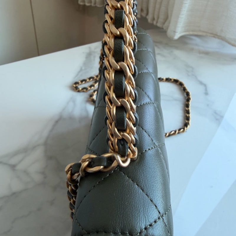 CHANEL 香奈兒手提鏈條包經典款🩶超級美-3