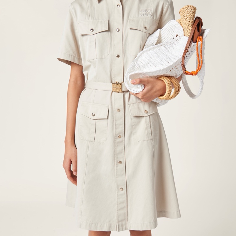 Miu Miu 女士 短袖連衣裙IT-36碼-4