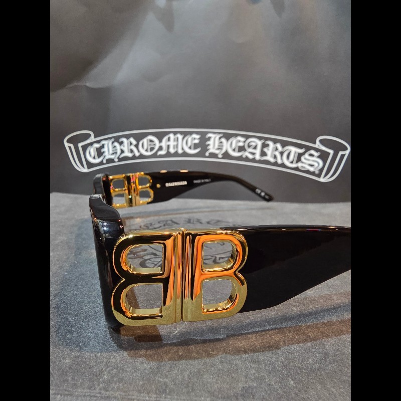 杰瑪眼鏡| BALENCIAGA BB0096S 黑金BB墨鏡 GD同款-2