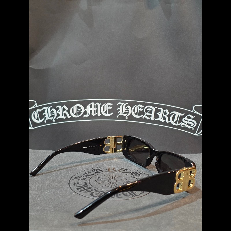 杰瑪眼鏡| BALENCIAGA BB0096S 黑金BB墨鏡 GD同款-3