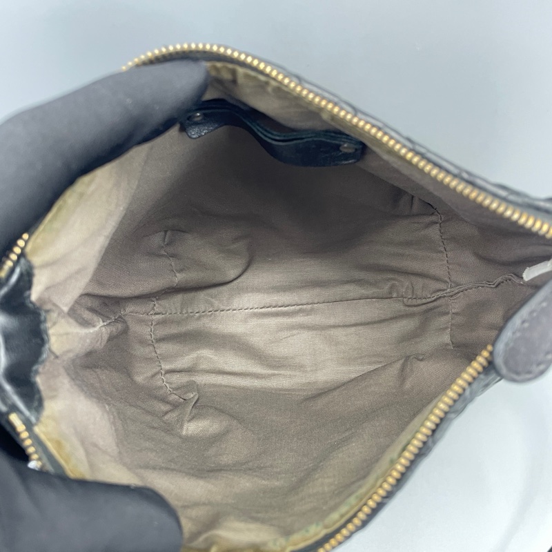 BV葆蝶家編織款南瓜斜挎包黑色 尺寸約21*17*5cm-7