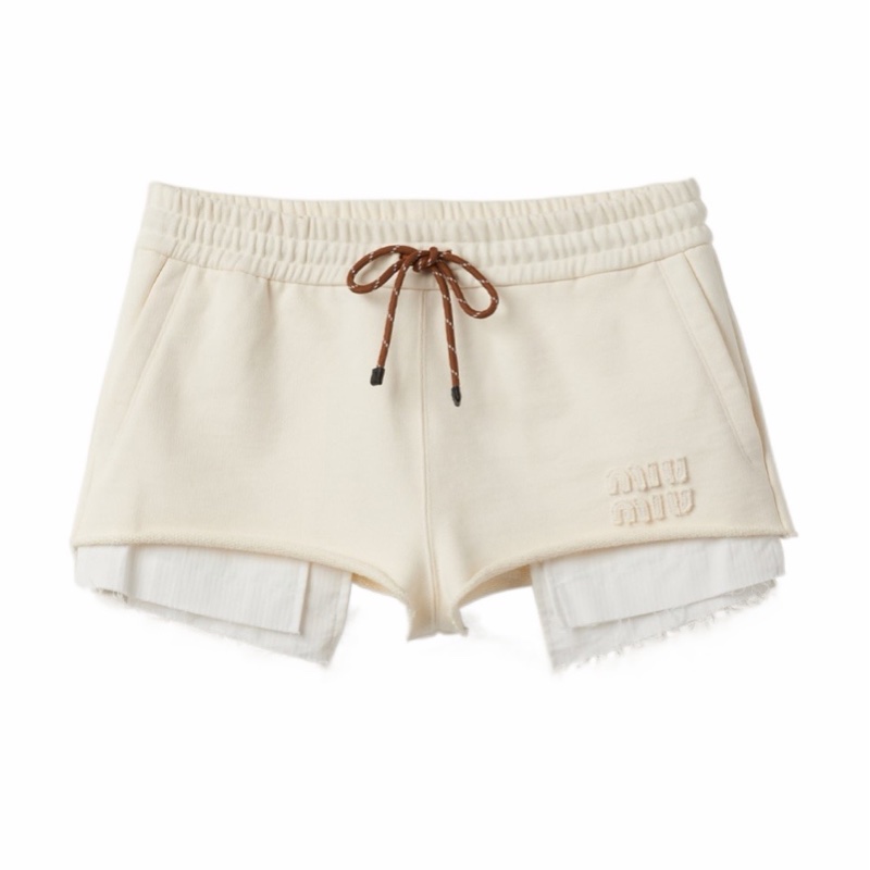 Miu Miu 女士 抽繩短褲IT-38 IT-40碼-0