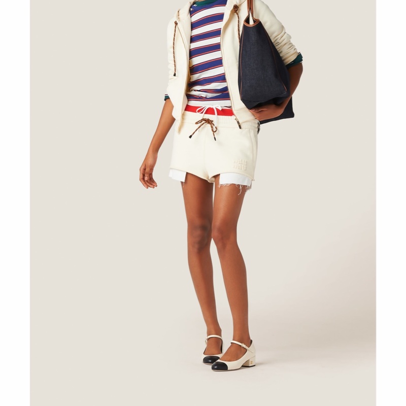 Miu Miu 女士 抽繩短褲IT-38 IT-40碼-3