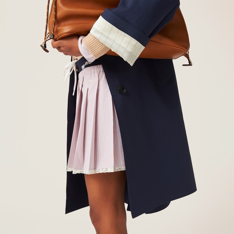 Miu Miu 女士 條紋半身裙IT-36 IT-38 IT-40碼-3