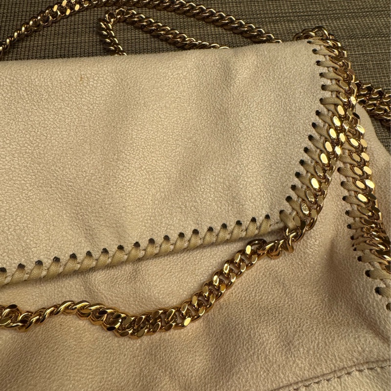 STELLA MCCARTNEY  斜背小包 奶茶配金-2