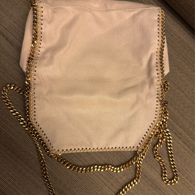 STELLA MCCARTNEY  斜背小包 奶茶配金-4