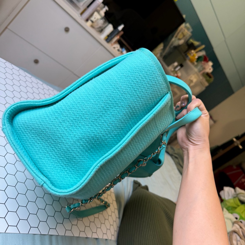 Chanel 小型購物包/沙灘包 土耳其藍-2