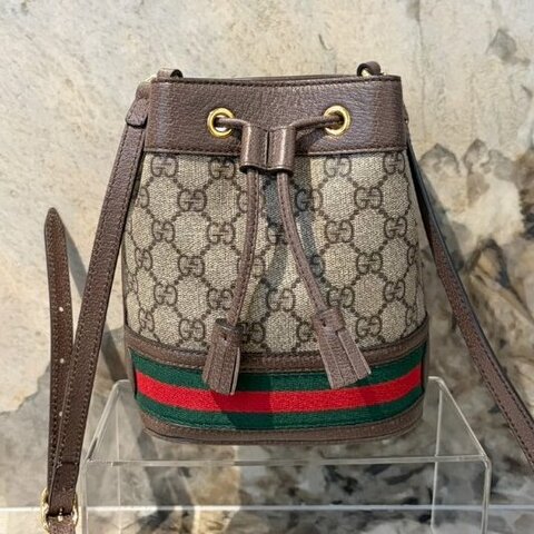 Gucci Ophidia 帆布小水桶
