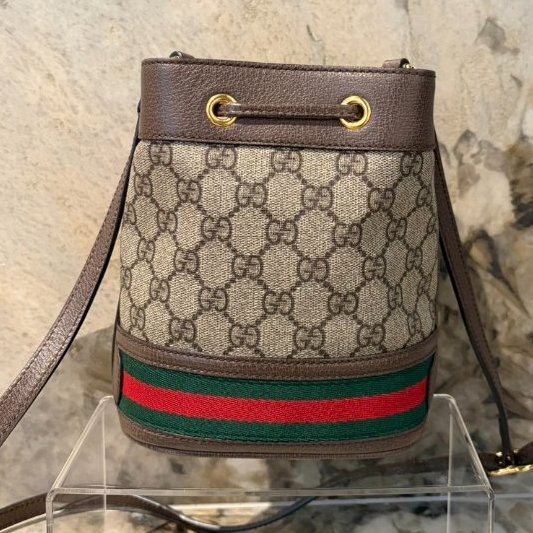 Gucci Ophidia 帆布小水桶-2