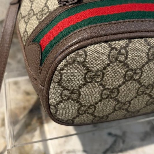 Gucci Ophidia 帆布小水桶-5
