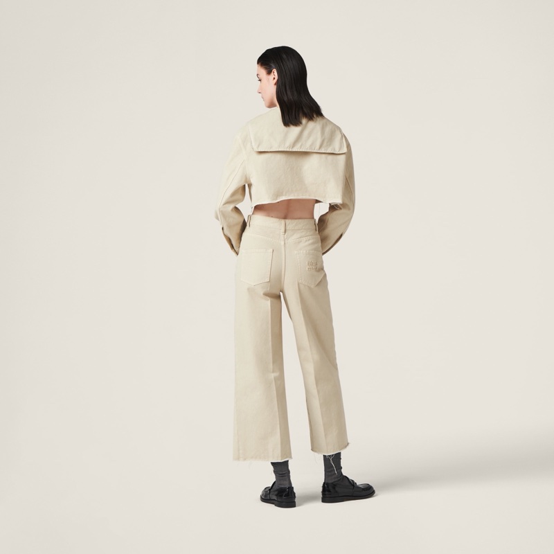 Miu Miu 女士 徽標刺繡休閒夾克IT-38 IT-40碼-2