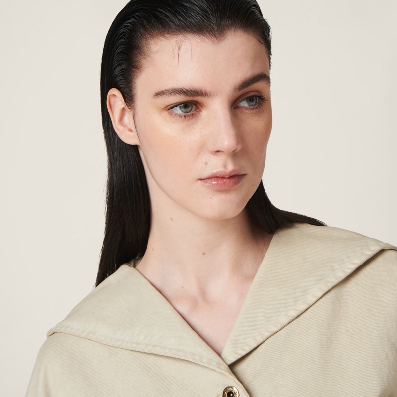 Miu Miu 女士 徽標刺繡休閒夾克IT-38 IT-40碼-4