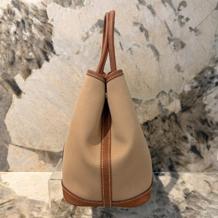 HERMES棕邊帆布GP30-3