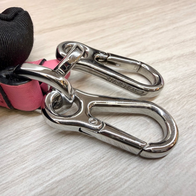 LOEWE 粉銀Mini Puzzle幾何包-20