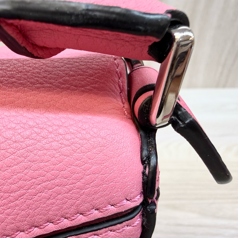 LOEWE 粉銀Mini Puzzle幾何包-23