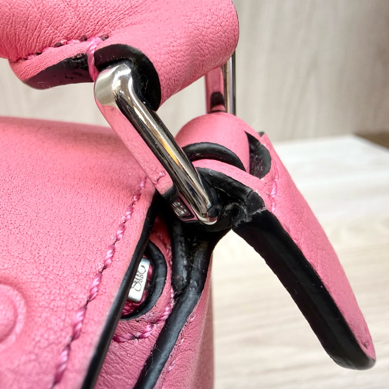 LOEWE 粉銀Mini Puzzle幾何包-24