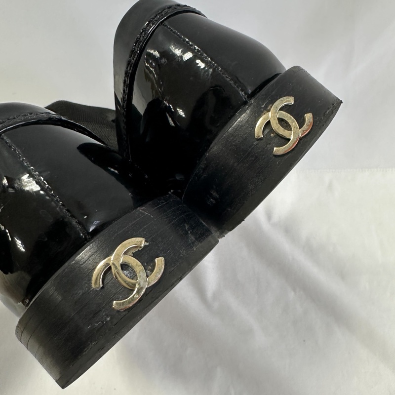 Chanel 23B爆款!小香家最美樂福鞋💗品牌logo字母鏈條透氣真皮樂福鞋、小皮鞋-7