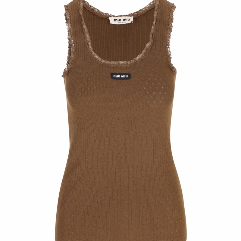 Miu Miu 女士 無袖背心XS S M碼-0