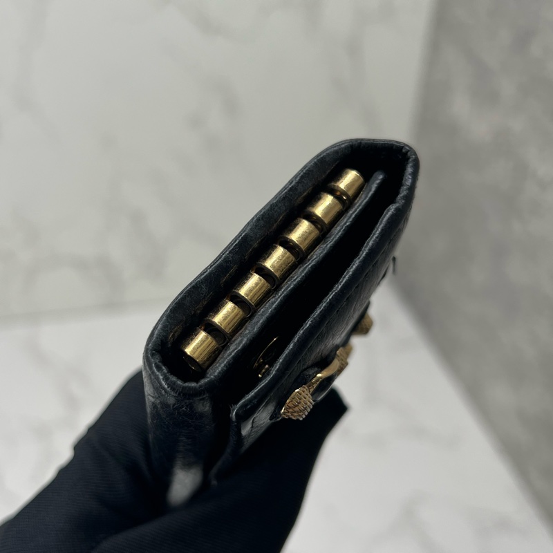 香緹國際精品 834 機車鑰匙包 黑金色-3