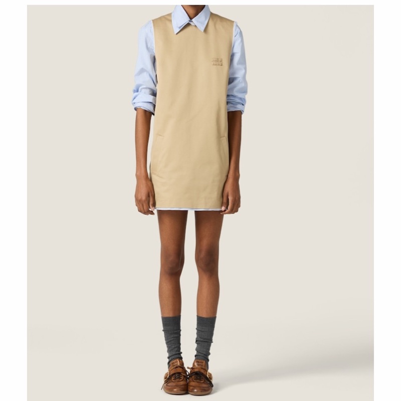 Miu Miu 女士 無袖連衣裙IT-38 IT-40 IT-42 IT-44-1