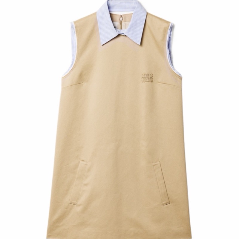 Miu Miu 女士 無袖連衣裙IT-38 IT-40 IT-42 IT-44-3