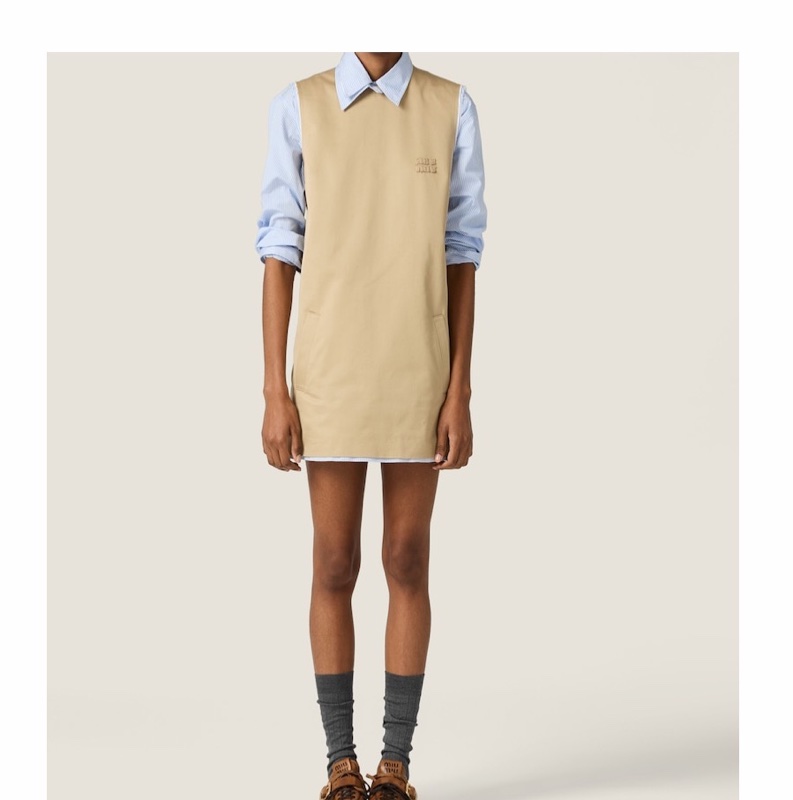 Miu Miu 女士 無袖連衣裙IT-38 IT-40 IT-42 IT-44-4