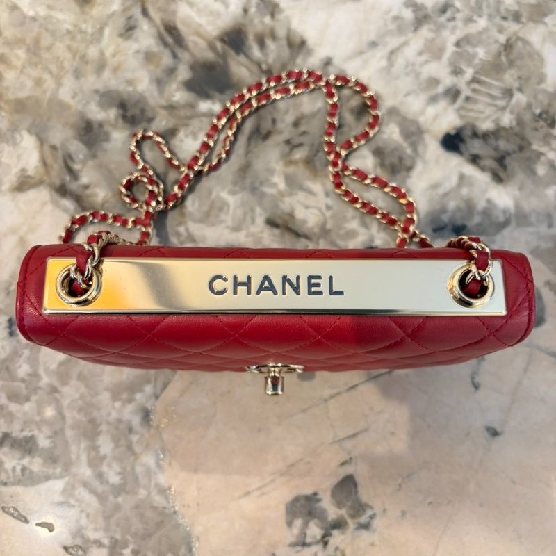 CHANEL紅色TRENDY CC WOC-7