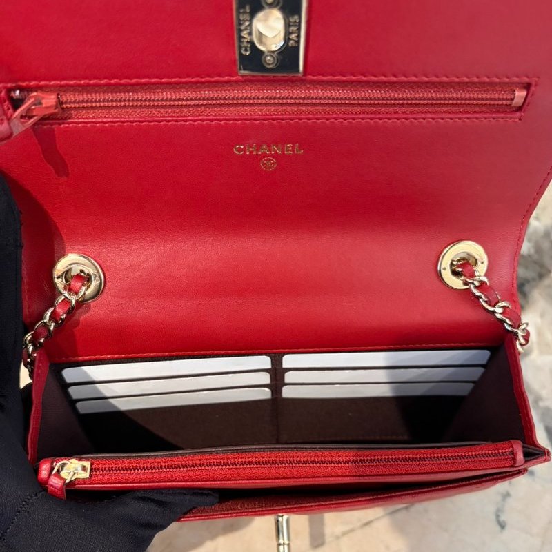 CHANEL紅色TRENDY CC WOC-9