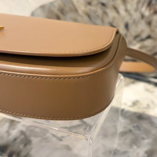 YSL-Saint Laurent 棕牛皮 VOLTAIRE BOX 肩背包-6