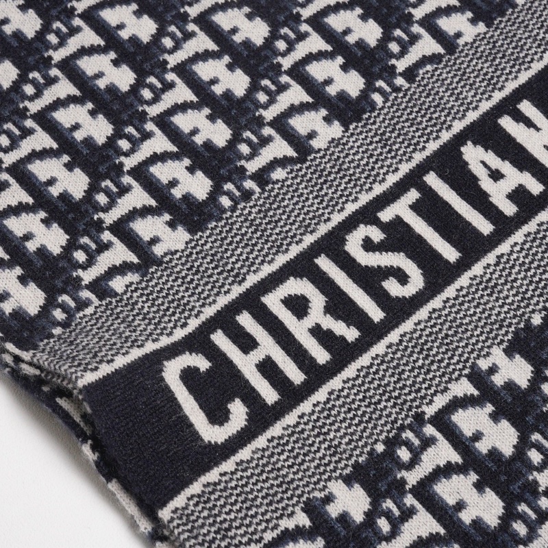 Dior 經典老花羊絨圍巾-1