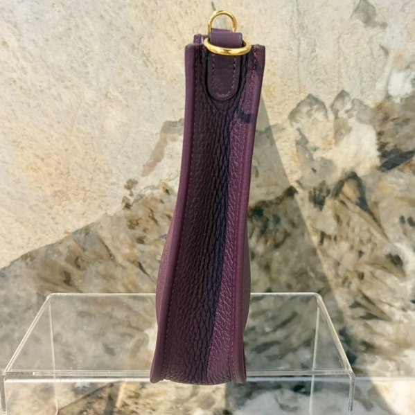 HERMES黑醋栗TC皮MINI EVELYNE-1