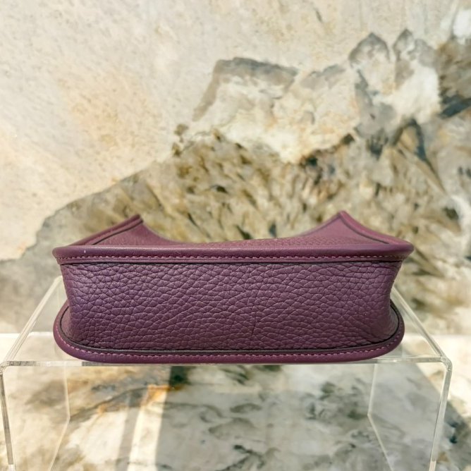 HERMES黑醋栗TC皮MINI EVELYNE-4