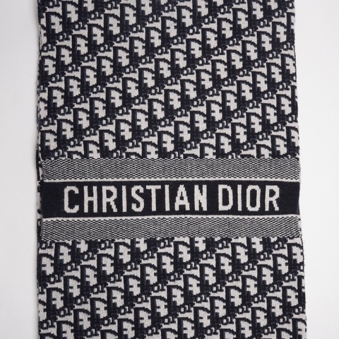 Dior 經典老花羊絨圍巾