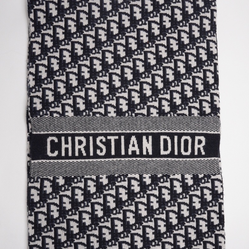Dior 經典老花羊絨圍巾-0