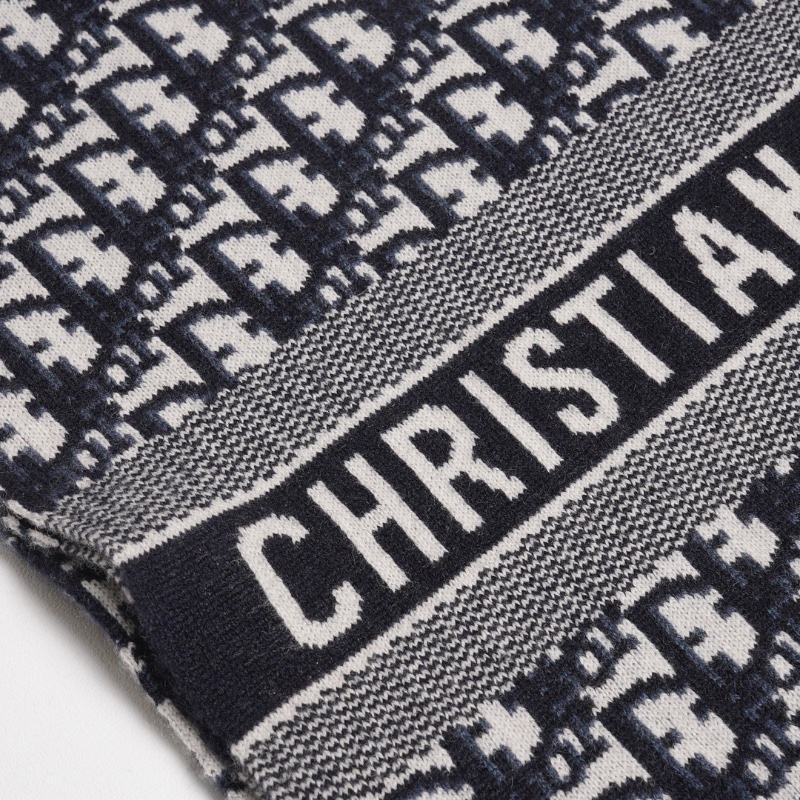 Dior 經典老花羊絨圍巾-1